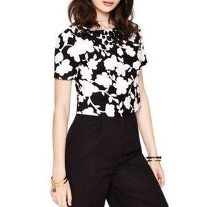 Kate Spade Cropped Floral Jeweled Top! Size Medium